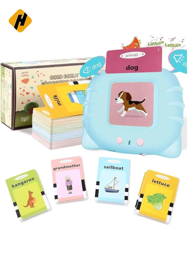 Talking Flash Cards Early Educational Toys, Learning Toys for 1 2 3 Year Olds, Montessori Toys for 1 + Year Old, Card Early Educational Device, 224 Sight Words Talking Flash Cards