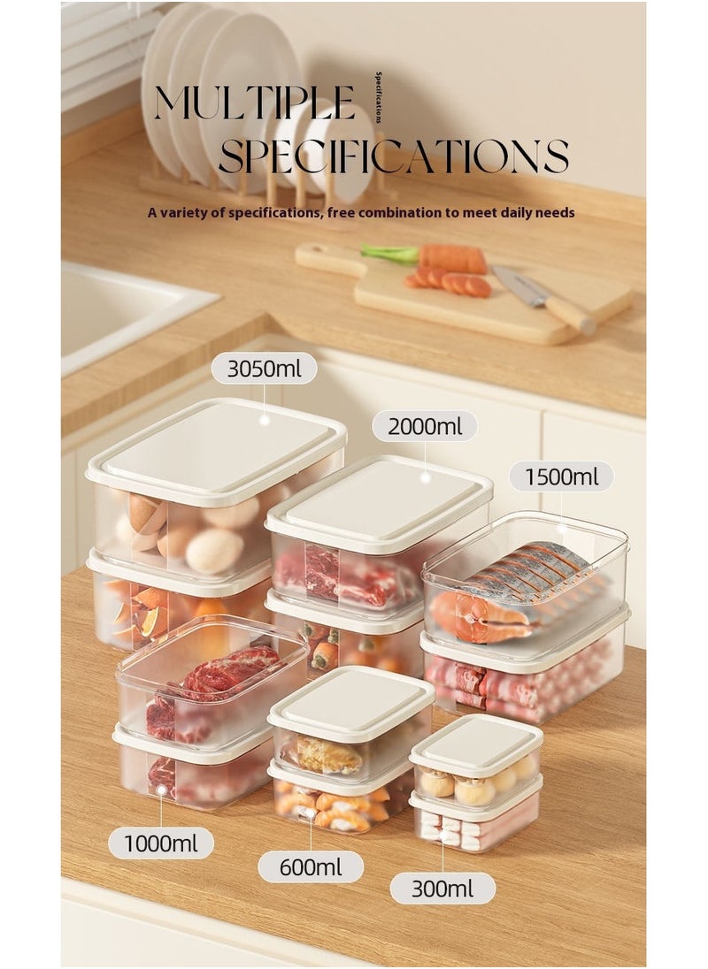 Sealed lunch box with lid fresh-keeping box, microwaveable, large capacity, refrigerator storage box, fruit bento box