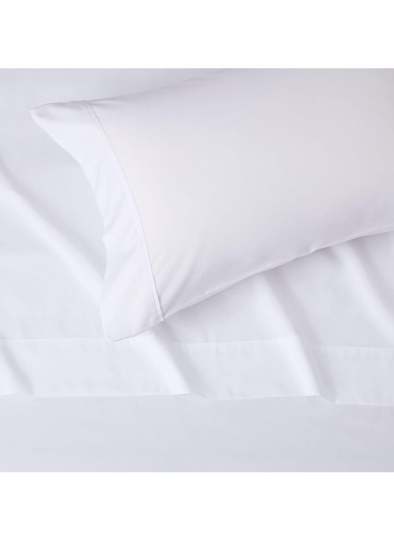 3-Piece Double Bed Sheet Set: Classic White Comfort