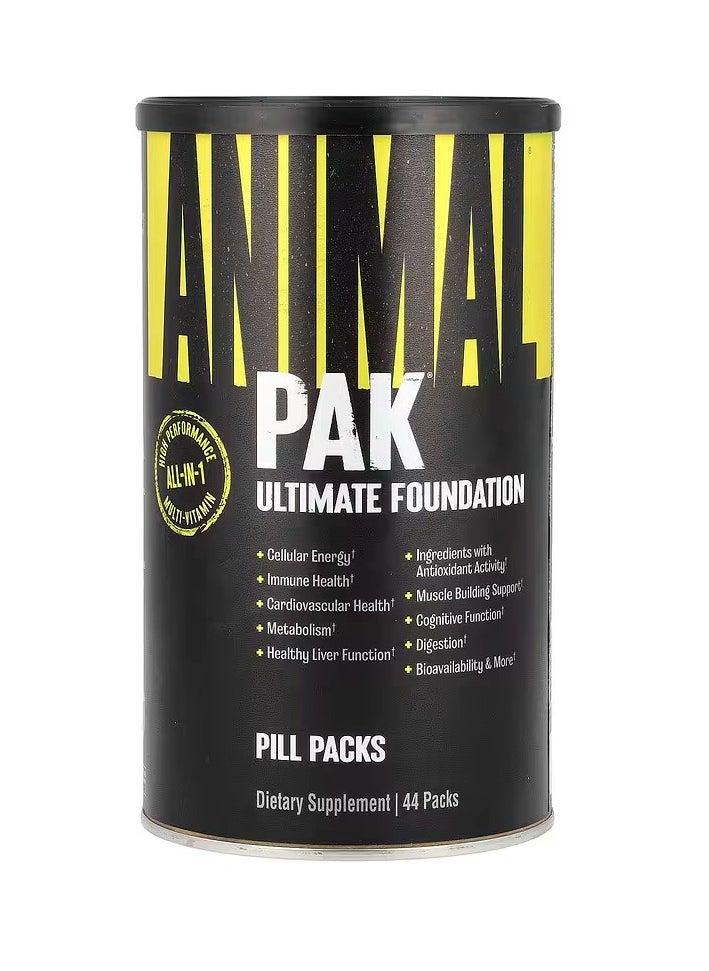 Animal Pak – All-in-One Multivitamin & Nutritional Foundation for Peak Performance (44 Packs)