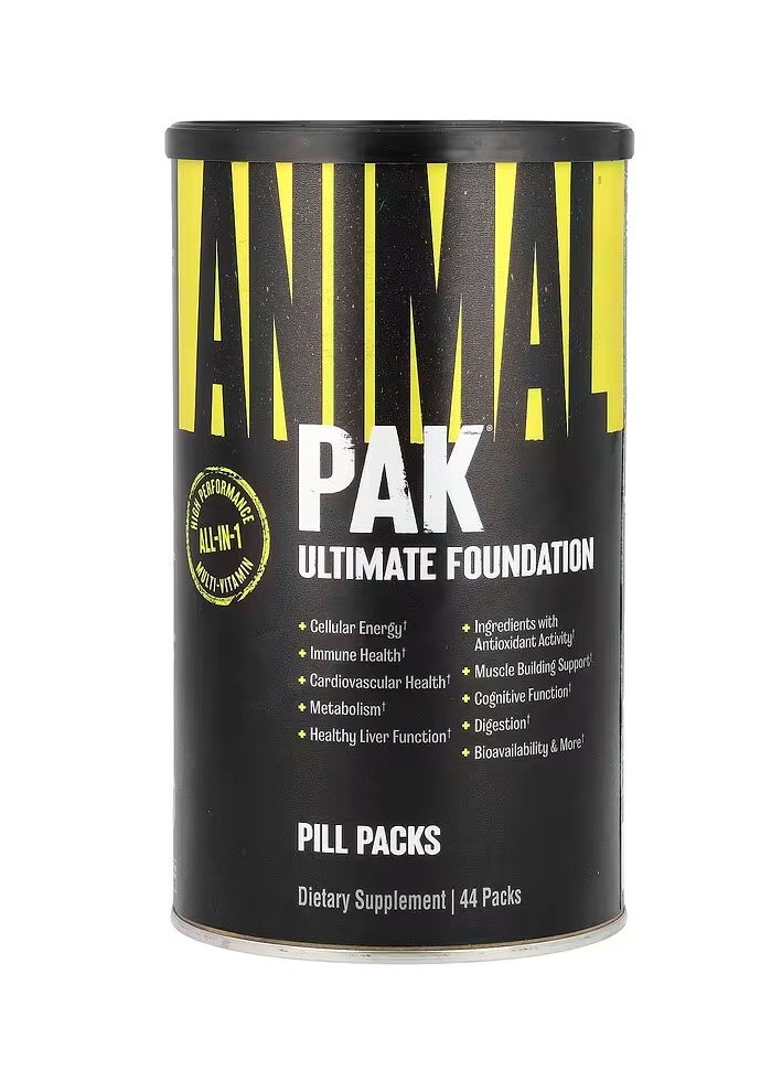 Animal Pak – All-in-One Multivitamin & Nutritional Foundation for Peak Performance (44 Packs)