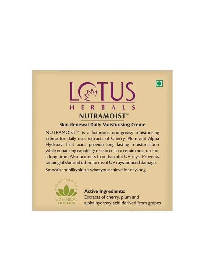Nutramoist Skin Renewal Daily Moisturisng Cream Spf 25 | For All Skin Types | 50G