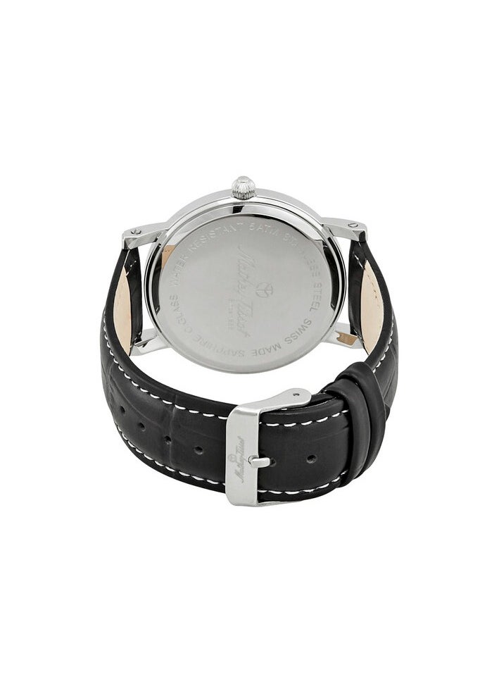 City Metal Analog Black Dial Men's Watch Strap HB611251AN