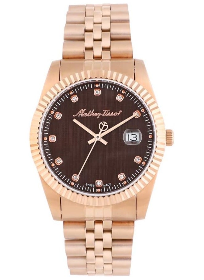 Mathy II Analog Brown Dial 40 mm Men's Watch H710PRM