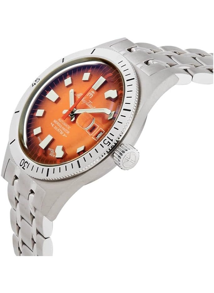 Mergulhador Automatic Orange Dial Men's Watch - MRG3