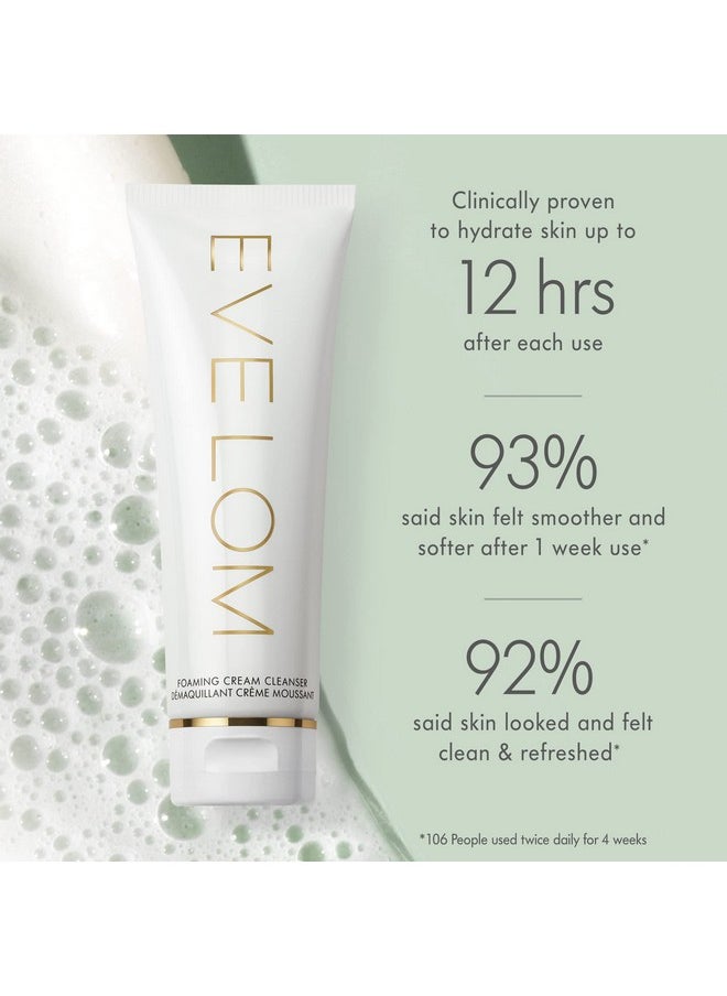 Foaming Cream Cleanser - Perfect For Daily Use, Removes Waterproof Makeup, Hydrating Gentle Formula For All Skin Types - 120 Ml