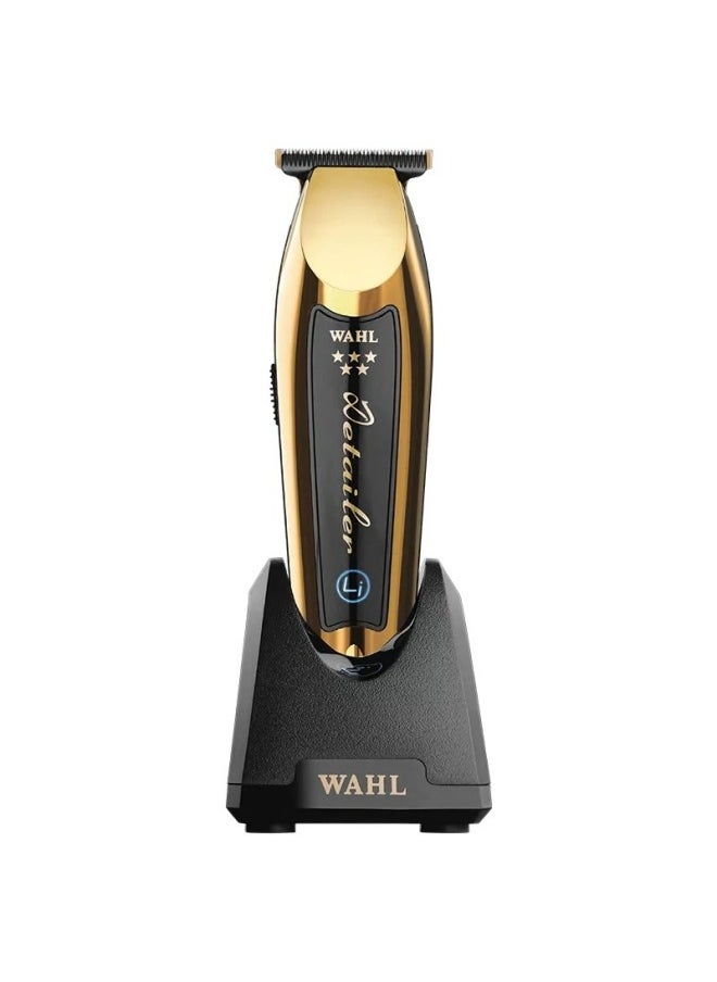 Wahl 5 Star Cordless Detailer in Gold, Professional Hair Trimmers, Close Trimming, Detailing and Outlining, Lightweight, Cordless, Snap On/Off Blades, Barbers Supplies