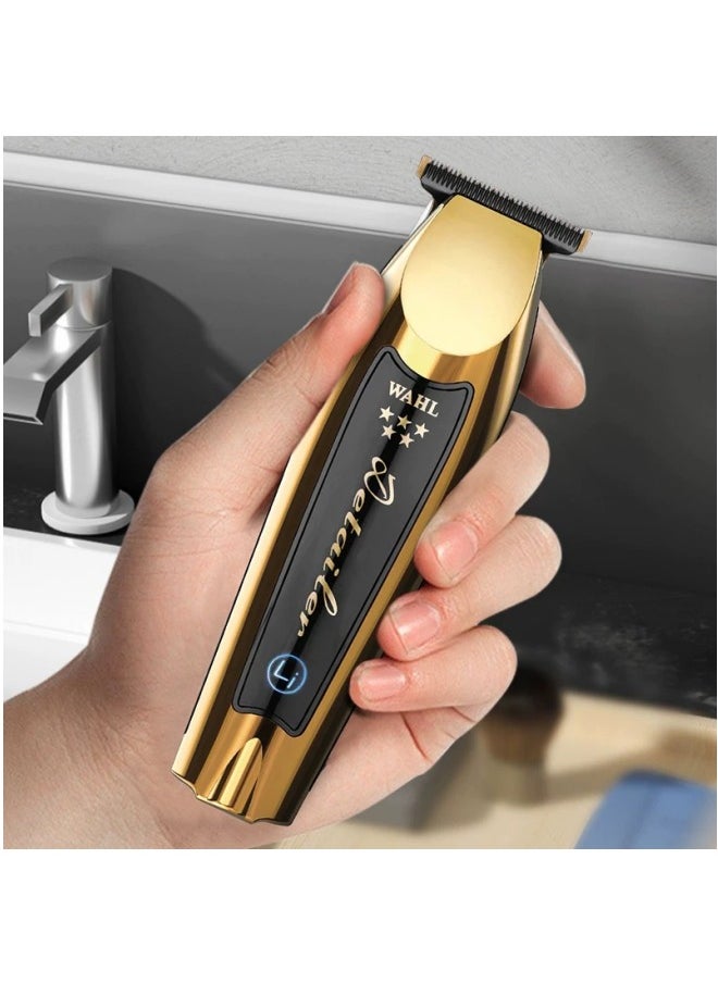 Wahl 5 Star Cordless Detailer in Gold, Professional Hair Trimmers, Close Trimming, Detailing and Outlining, Lightweight, Cordless, Snap On/Off Blades, Barbers Supplies