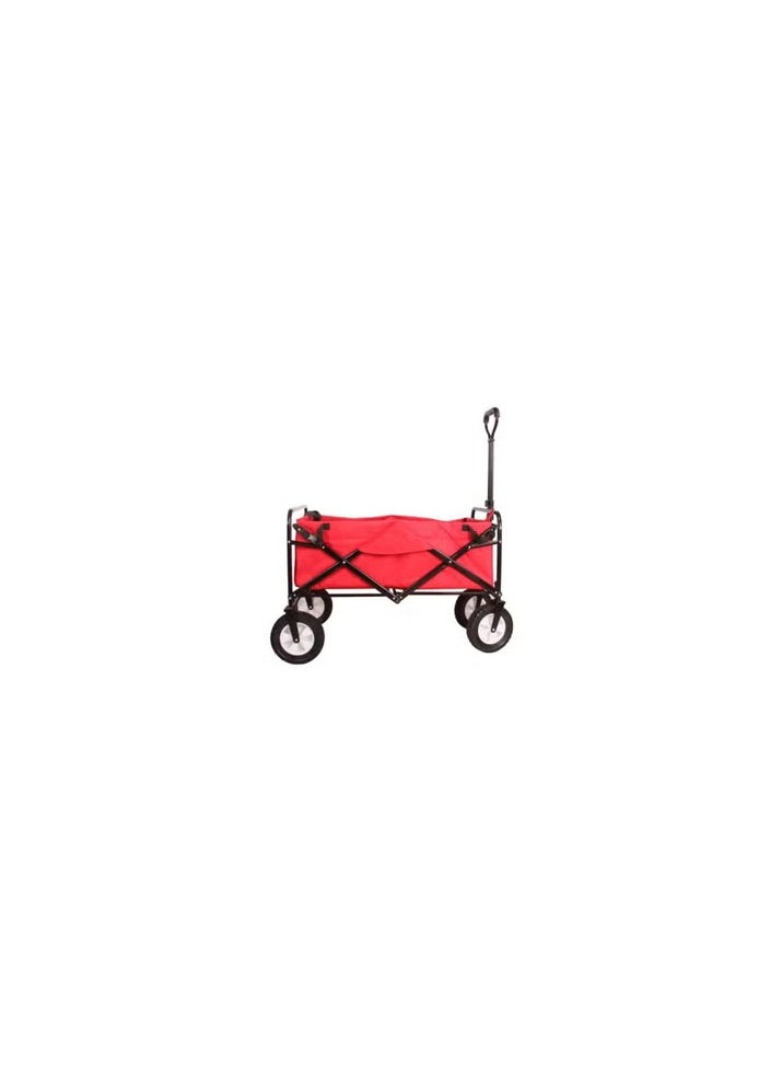 Folding Shopping Cart Trolley Red/Black