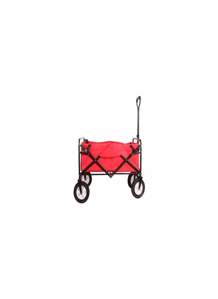 Folding Shopping Cart Trolley Red/Black