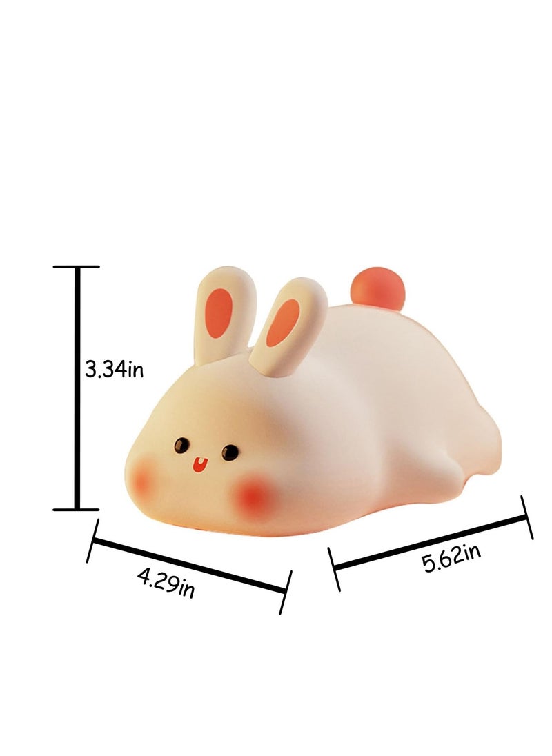 Big Face Rabbit Light  Cute Night Light  Rabbit Night Light for Kids Gift for Girls Boys Nursery Children Bedside Lamp Gifts Yellow