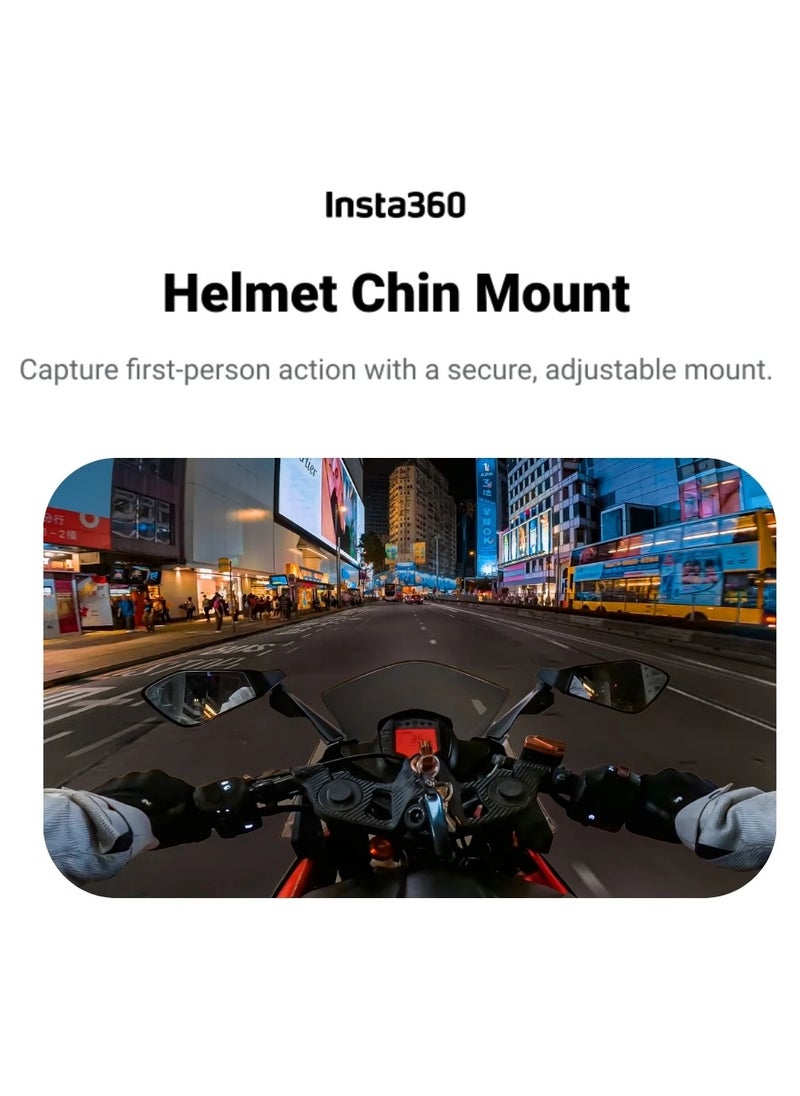 Motorcycle Full Face Helmet Chin Mount for Action Camera First Person POV Vlogging