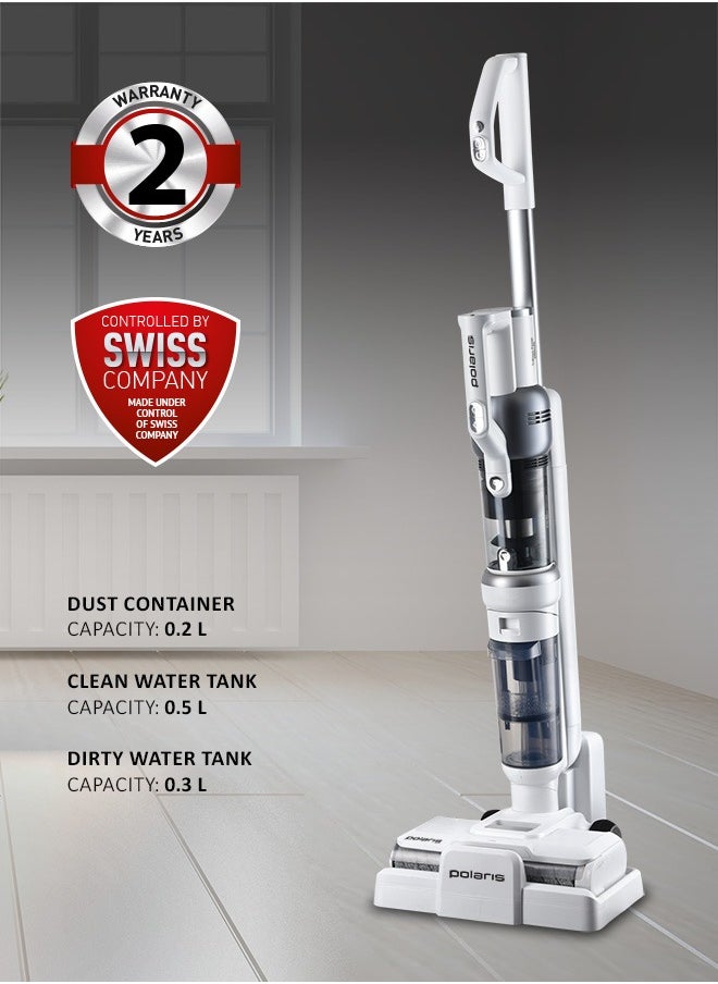 Cordless upright wet & Dry vacuum cleaner , 400W, 135 aW, up to 60 minutes of runtime without recharging,  Floor pre-wetting function Walk by Itself Technology