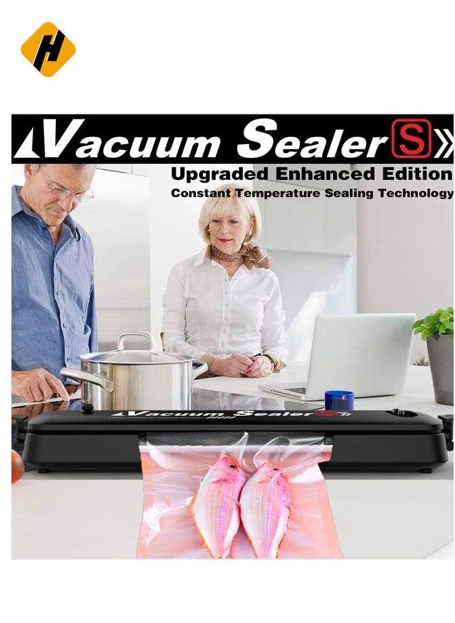 Vacuum Sealer Machine, Automatic Food Sealer with 30 PCS Vacuum Bags, Vacuum Air Sealing System for Foodsavers Portable Sealer Food Vacuum Sealer Machines for Kitchen Food Preservation