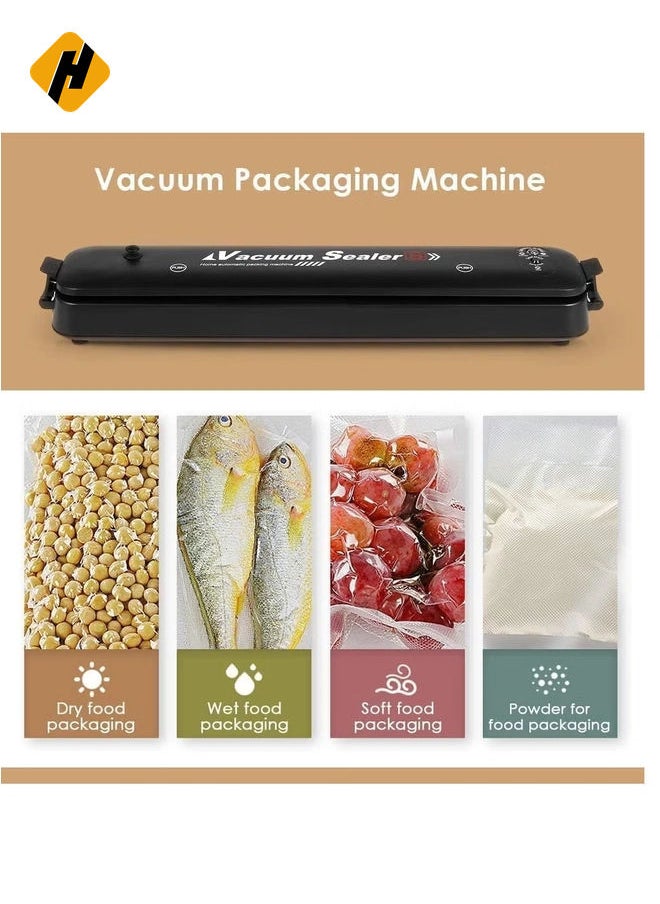 Vacuum Sealer Machine, Automatic Food Sealer with 30 PCS Vacuum Bags, Vacuum Air Sealing System for Foodsavers Portable Sealer Food Vacuum Sealer Machines for Kitchen Food Preservation