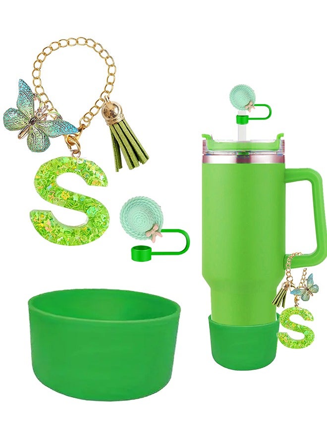 Cup Accessories for 30oz 40oz,  Decorations for Cup, Including Silicone Straw Cover Cap and Boot, Handle Charm(3PCS)