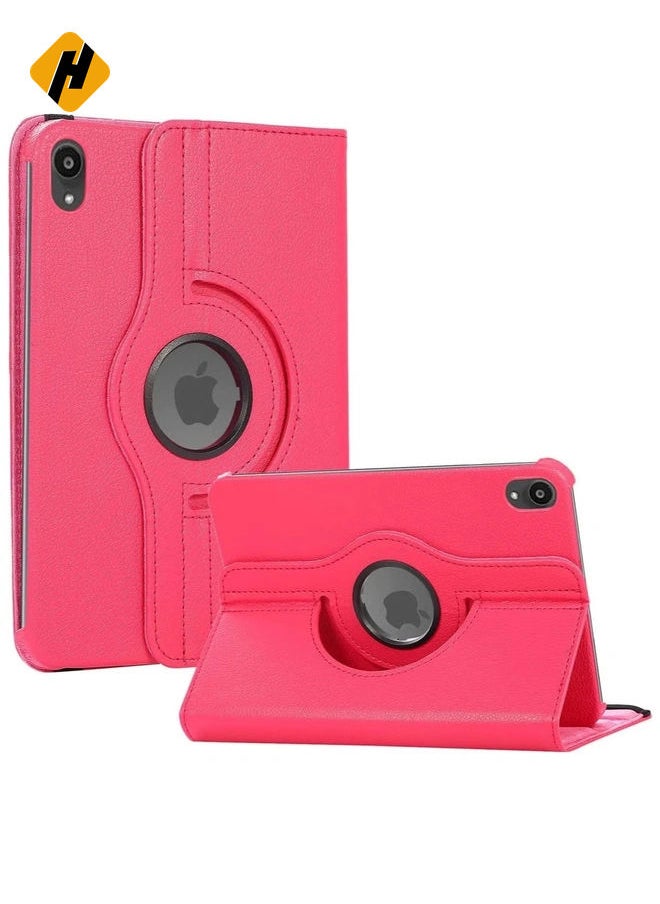 Rotating Case for iPad Mini 6 (6th Generation 8.3 Inch) - 360 Degree Swiveling Stand Protective Back Cover, Auto Wake/Sleep Feature for iPad Mini 6 2021 Model (Pink)