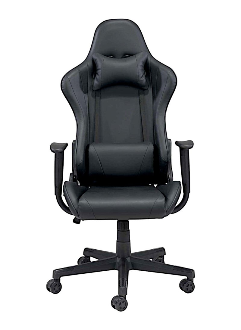 SBF Ergonomic High Back PU Leather Office Chair | Reclining Backrest up to 180° | Gaming Chair with Adjustable Height, Headrest, and Lumbar Support, Black