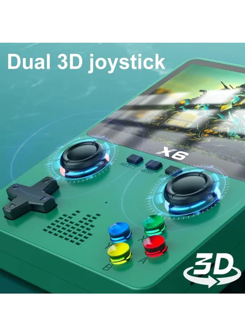 X6 Handheld Retro Games Consoles With Dual 3D Joystick Supports two-Player Games