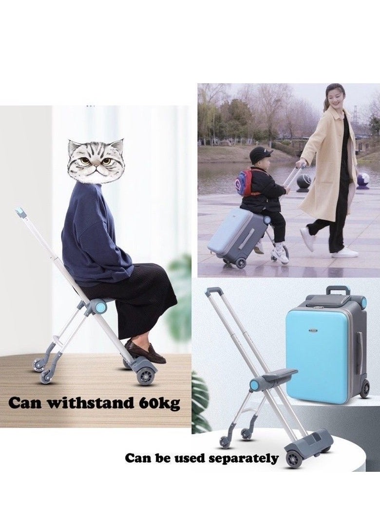 The 20-Inch Password Trolley Suitcase and Trendy Duffle Bag with Wheels for Children