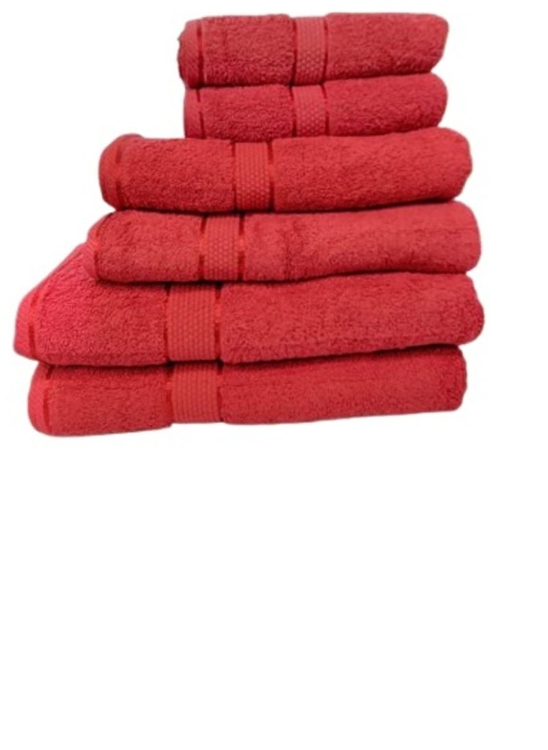 6 Piece Towel Set Luxurious Softness and Versatile Sizes