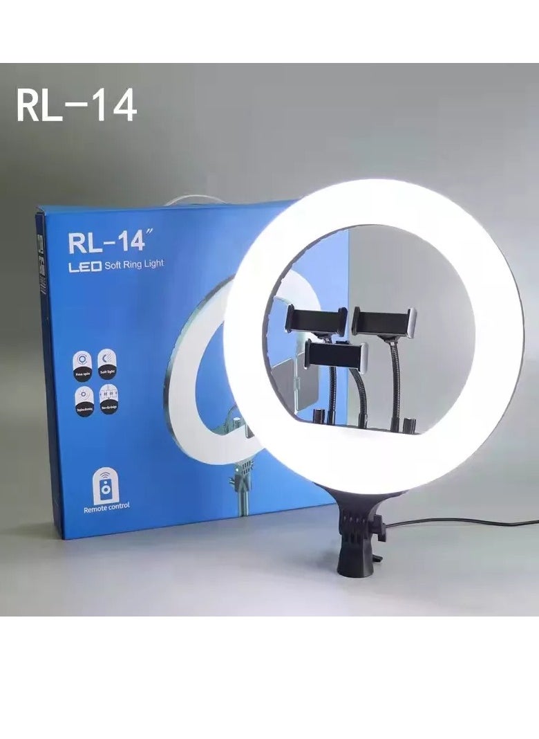 RL14 Ring Light Tripod LED Soft Ring Light with Remote Control