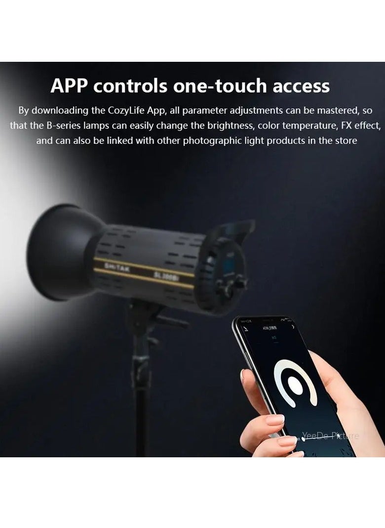 SL200D LED Photography Light 5600K Professional Photo Studio Spotlight Photography Lighting Bowens Mount