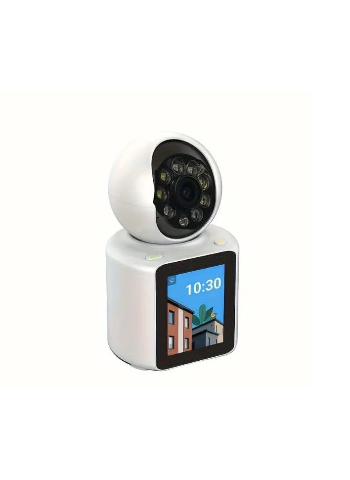 Smart Video Calling Wi-Fi CCTV Security Camera 1080p Full HD for Home, Baby and Pet Monitoring, Full Color Night Vision, Motion Tracking, SD Card Support (Upto 128GB)