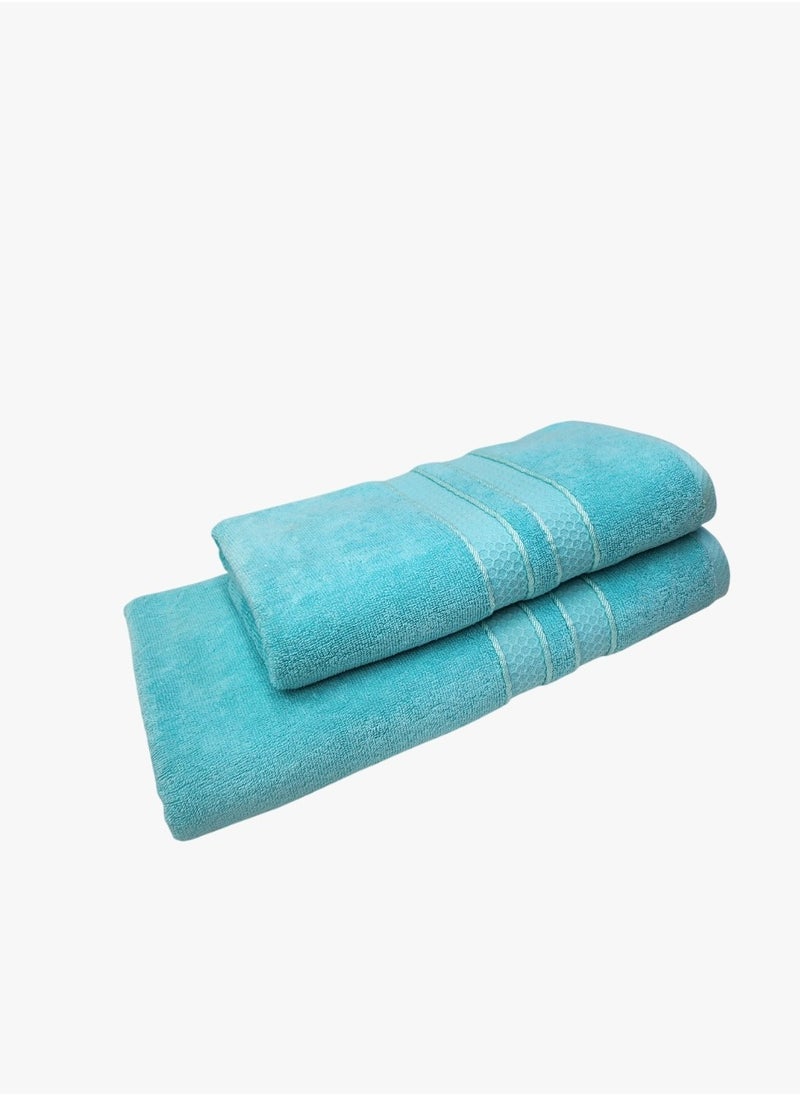 2-Piece Bath Towels, 100% Combed Cotton Superior Quality Towels, Quick Dry Highly Absorbent, Thick, Soft and Hotel Bathroom Towels for Bath and Spa