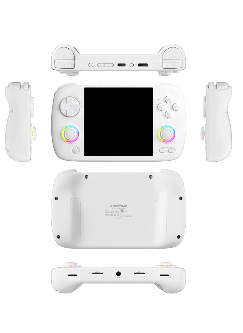 RG CubeXX Handheld Game Console H700 quad-core ARM 3.95-inch IPS screen 3800Mah WIFI Bluetooth Retro Video Players(White 32+64G)