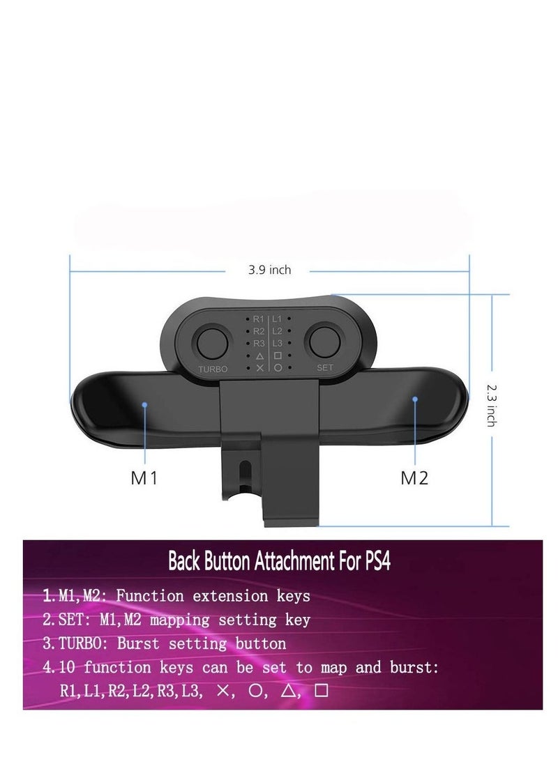 Strike Pack for PS4 Controller,Controller Back Button Attachment,Paddles for PS4 for Elite Professional FPS&TPS Gaming