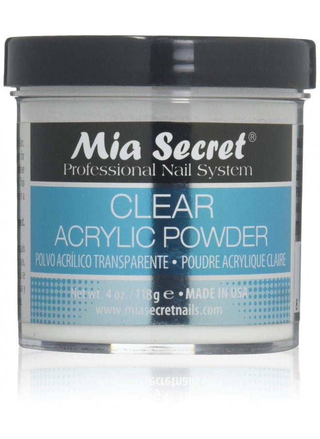 Mia Secret Clear Acrylic Powder 4oz
