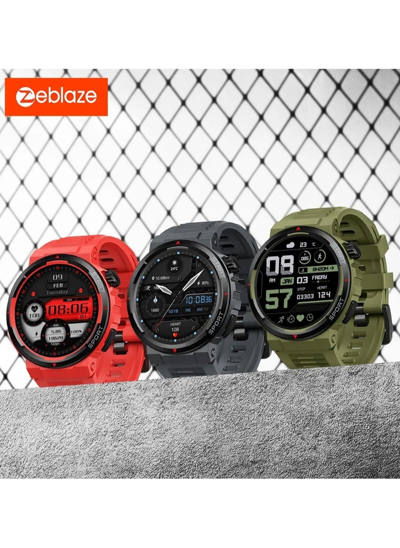 New Zeblaze Ares 3 Plus 1.43 HD AMOLED Display Voice Calling Smartwatch New 3D Interactive Health Fitness Tracking Smart Watch