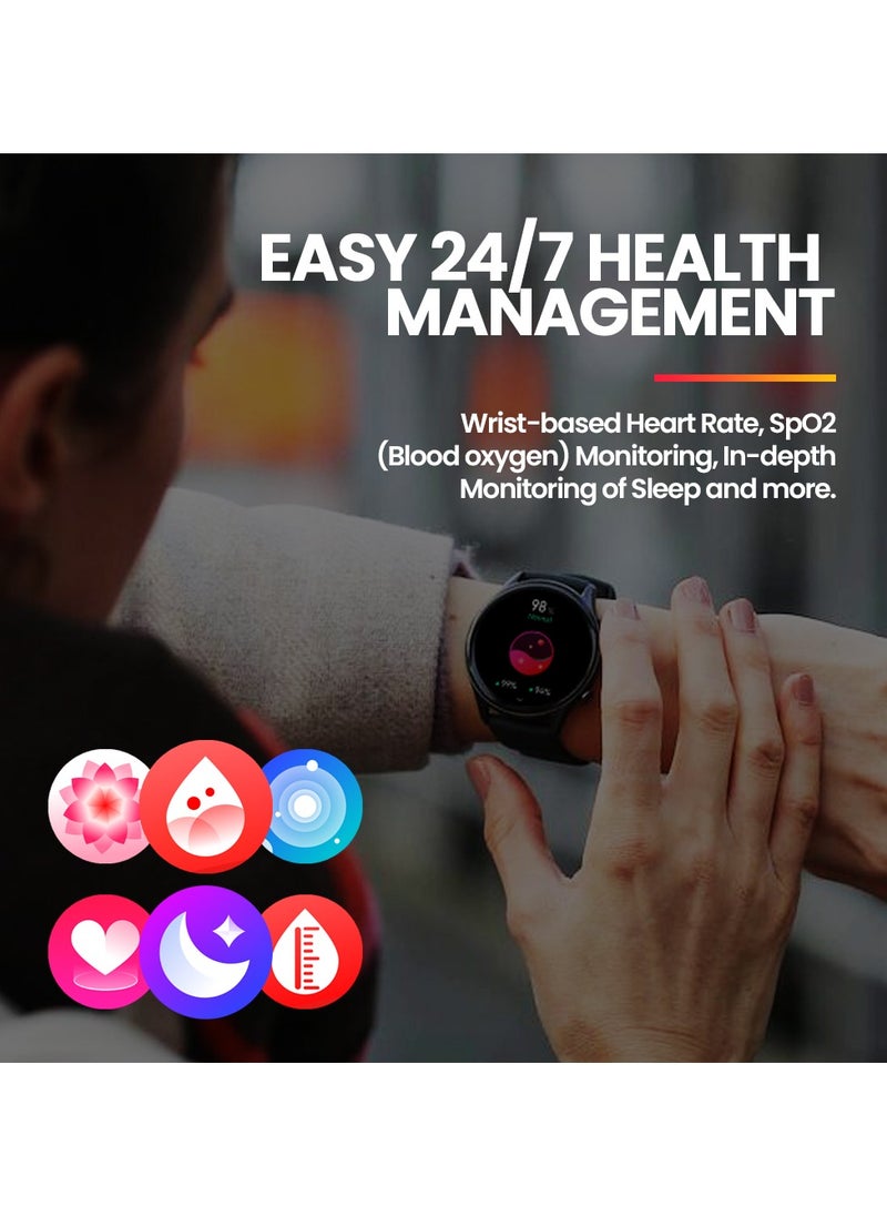 New Zeblaze Btalk 3 Plus Voice Calling Smart Watch 1.39 Large HD Color Display Fitness Tracking Smartwatch for Men and Women