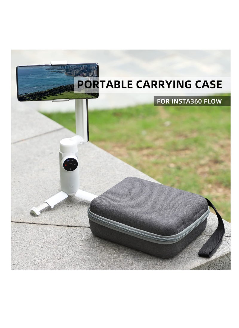 Storage Bag for Insta360 Flow Handheld Gimbal Stabilizer Tripod, EVA Hard Portable Protective Case for Insta 360 Flow, Outdoor Carrying Cover Bag