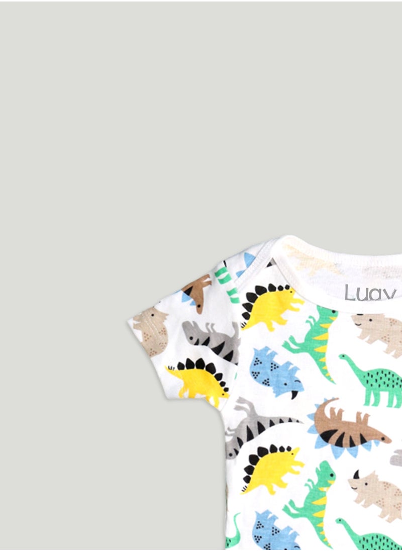 100% Organic Cotton  Based Onesies | Sleepsuits| Night Suits|Jumpsuit | Wondersuit for Baby Boys & Baby Girls, New-Born, infants,Toddlers_ Including Vibrant Pattren & Colors Create festive look