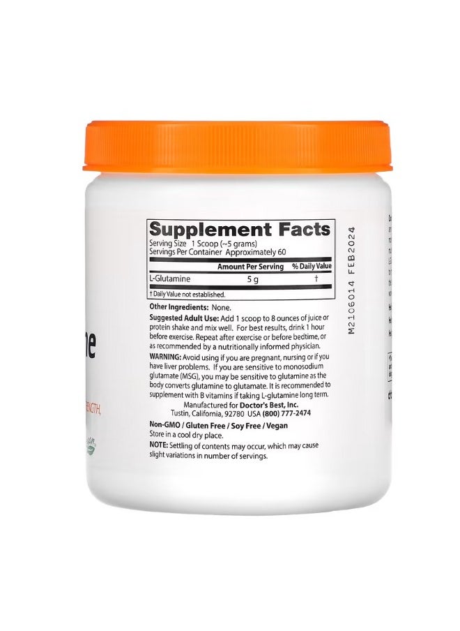 Pure LGlutamine Powder 10.6 oz 300 g