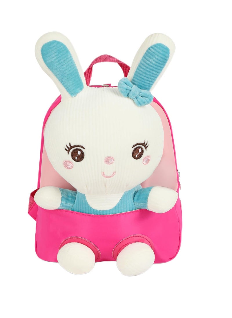 Lovely Toddler Backpack, Animal Stuffed Bunny Toy Kids Backpack, Suitable for Girls Preschool Shoulder Bag Gift