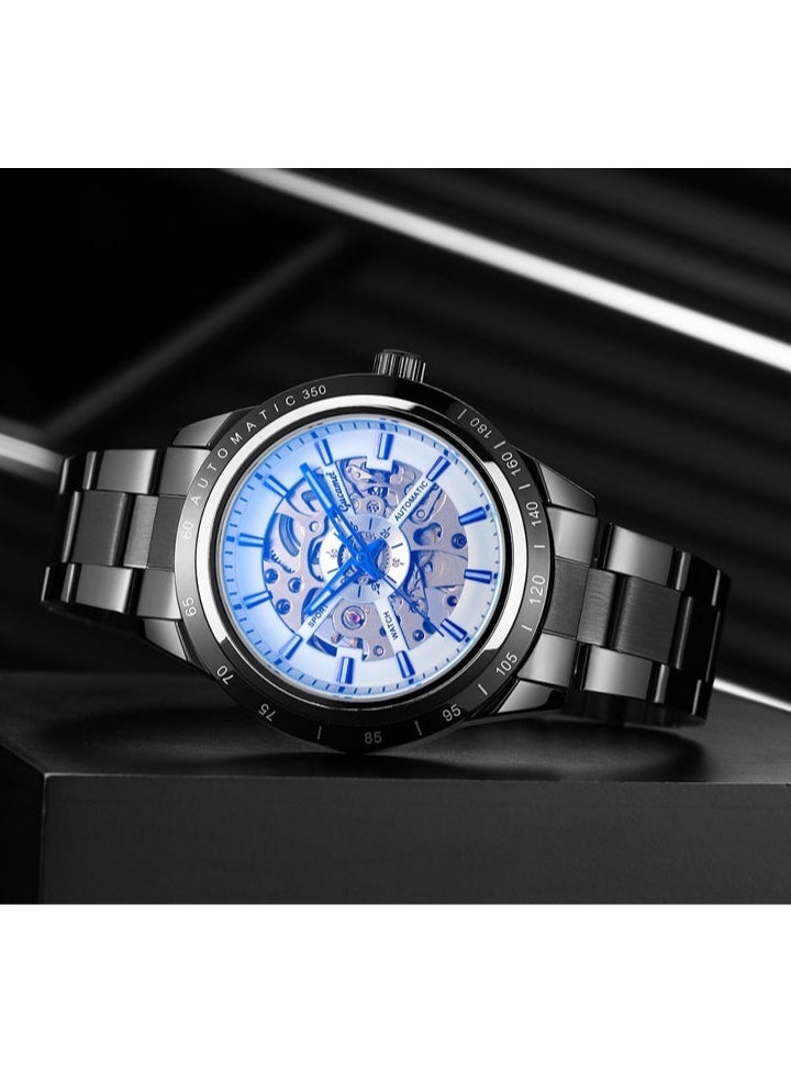 Men's Fashion Business Skeleton Waterproof Fully Automatic Mechanical Watch