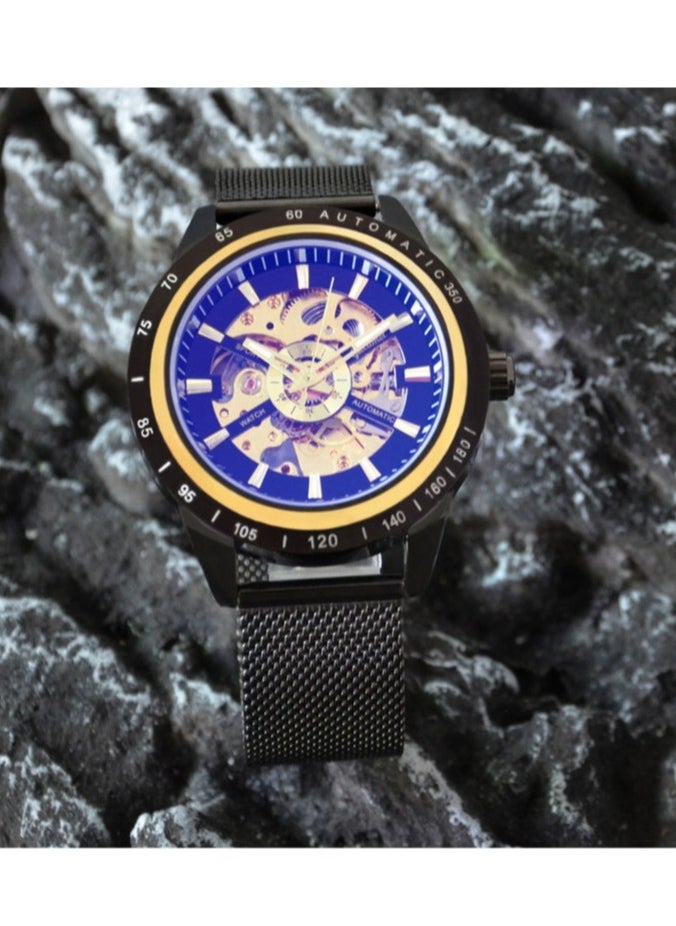 Men's Fashion Skeleton Waterproof Fully Automatic Mechanical Watch