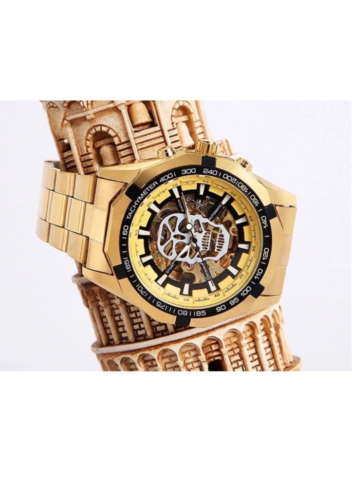 Men's Fashion Skeleton Waterproof Fully Automatic Mechanical Watch