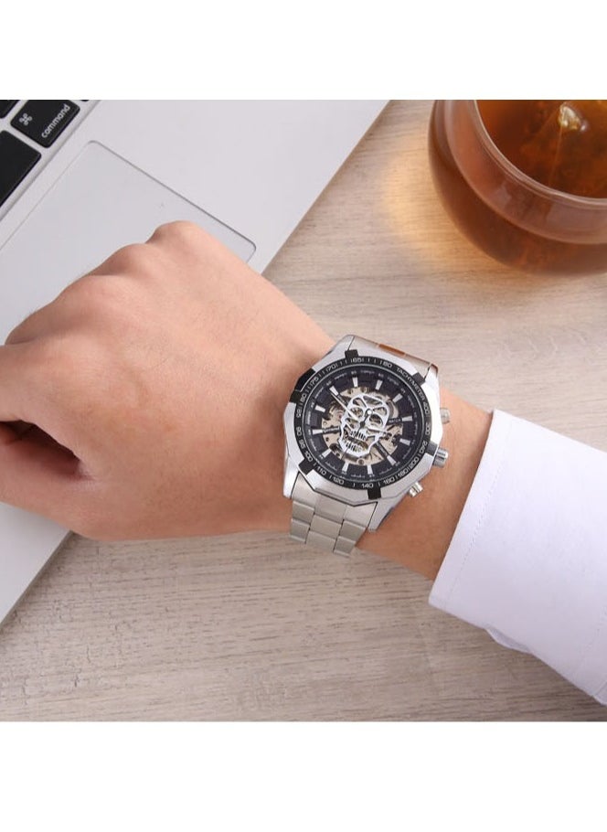 Men's Fashion Skeleton Waterproof Fully Automatic Mechanical Watch