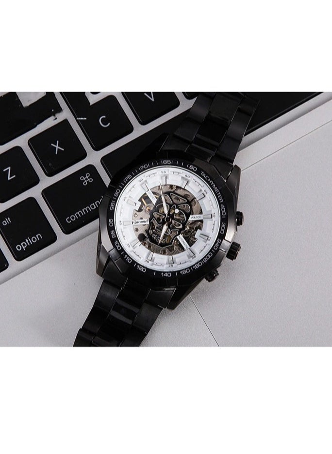 Men's Fashion Skeleton Waterproof Fully Automatic Mechanical Watch