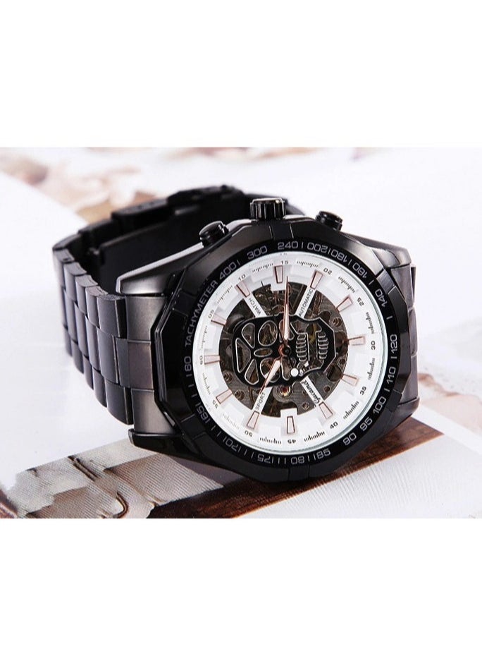 Men's Fashion Skeleton Waterproof Fully Automatic Mechanical Watch