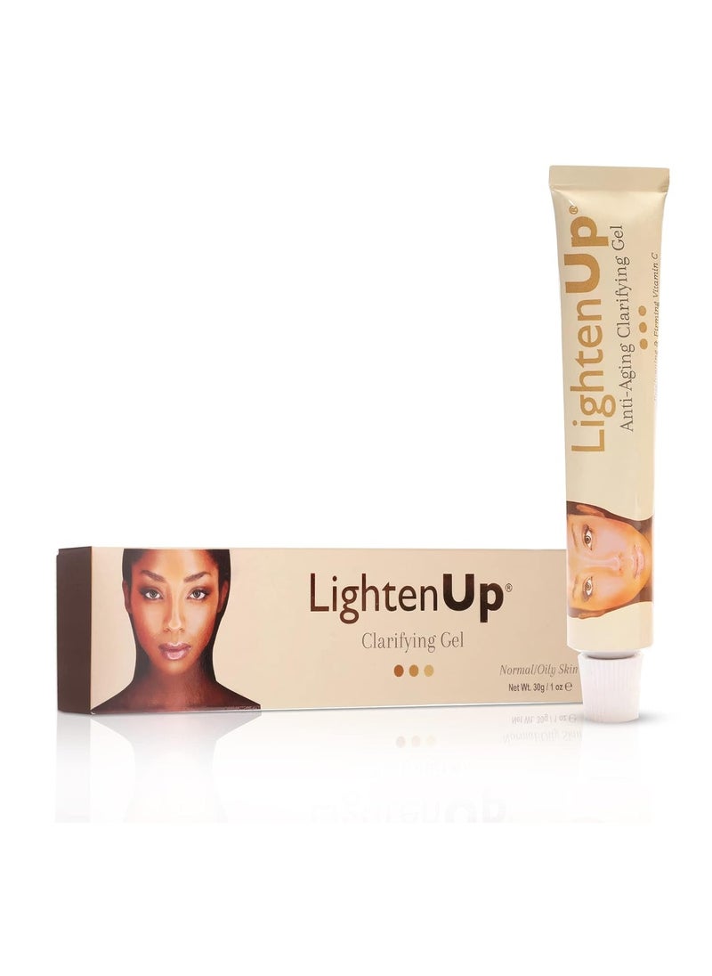 LightenUp Anti-Aging Skin Brightening Gel - 1 Fl oz / 30ml | Anti-Aging Cream, with Alpha Arbutin, Argan Oil, Vitamin C