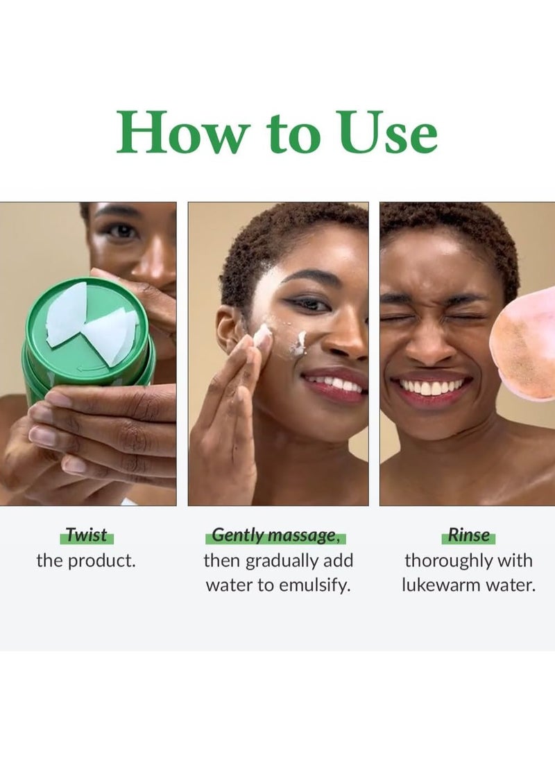 Pure Grinding Cleansing Balm Gentle Vegan Makeup Remover with Madecassoside Non-Greasy Sorbet Texture for All Skin Types Soothing Korean Skincare 1.69 Fl Oz