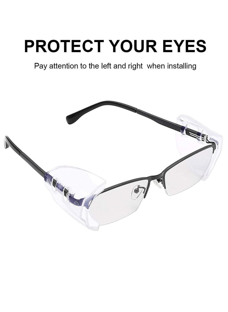 Side Shields for Transparent Prescription Glasses - 2 Pairs