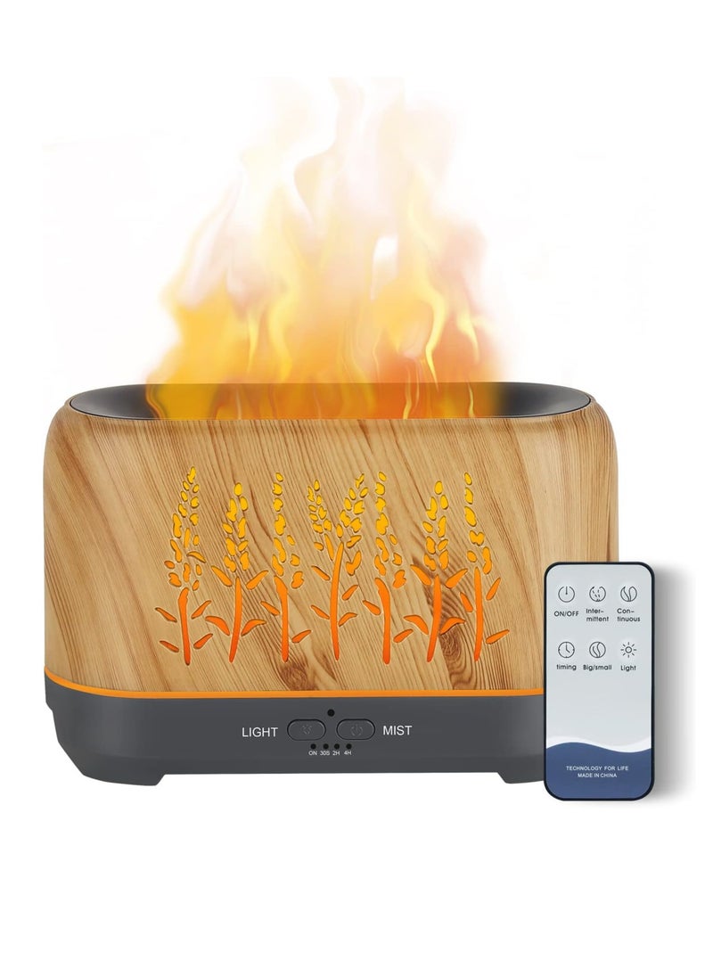 Essential Oil Diffuser, Waterless Diffuser, Essential Oil Nebulizer, 240ml Ultrasonic Flame Oil Diffuser, 3 Mist Mode 4 Timer Up to 12H of Continuous Aroma, Auto-Off Diffusers, for Home Cars Office