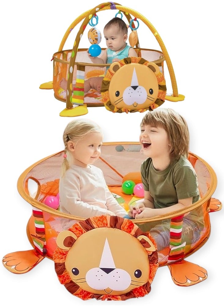 3-in-1 Baby Activity Gym and Ball Pit is a multi-functional toy that combines an activity gym, ball pit, and sometimes even a play mat in one set