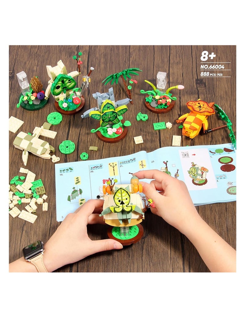 Koroks Building Set, 5 Characters Building Block Sets for BOTW Fans, Cute Game Merch Action Figures, Toys Gifts for Fans, Kids, and Adults